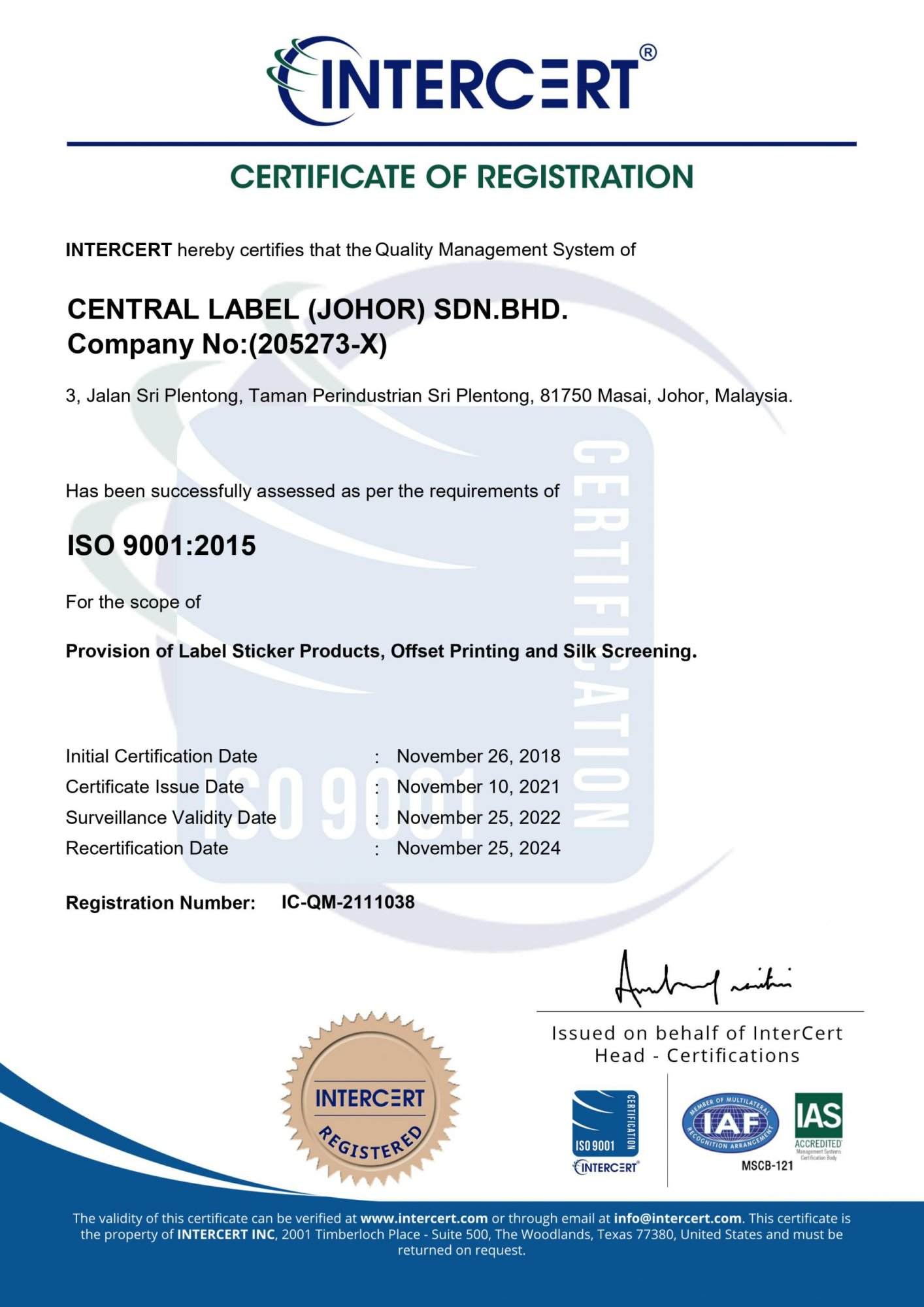 E-Copy-CENTRAL LABEL (JOHOR) SDN.BHD. Company No(205273-X)-QMS-TA